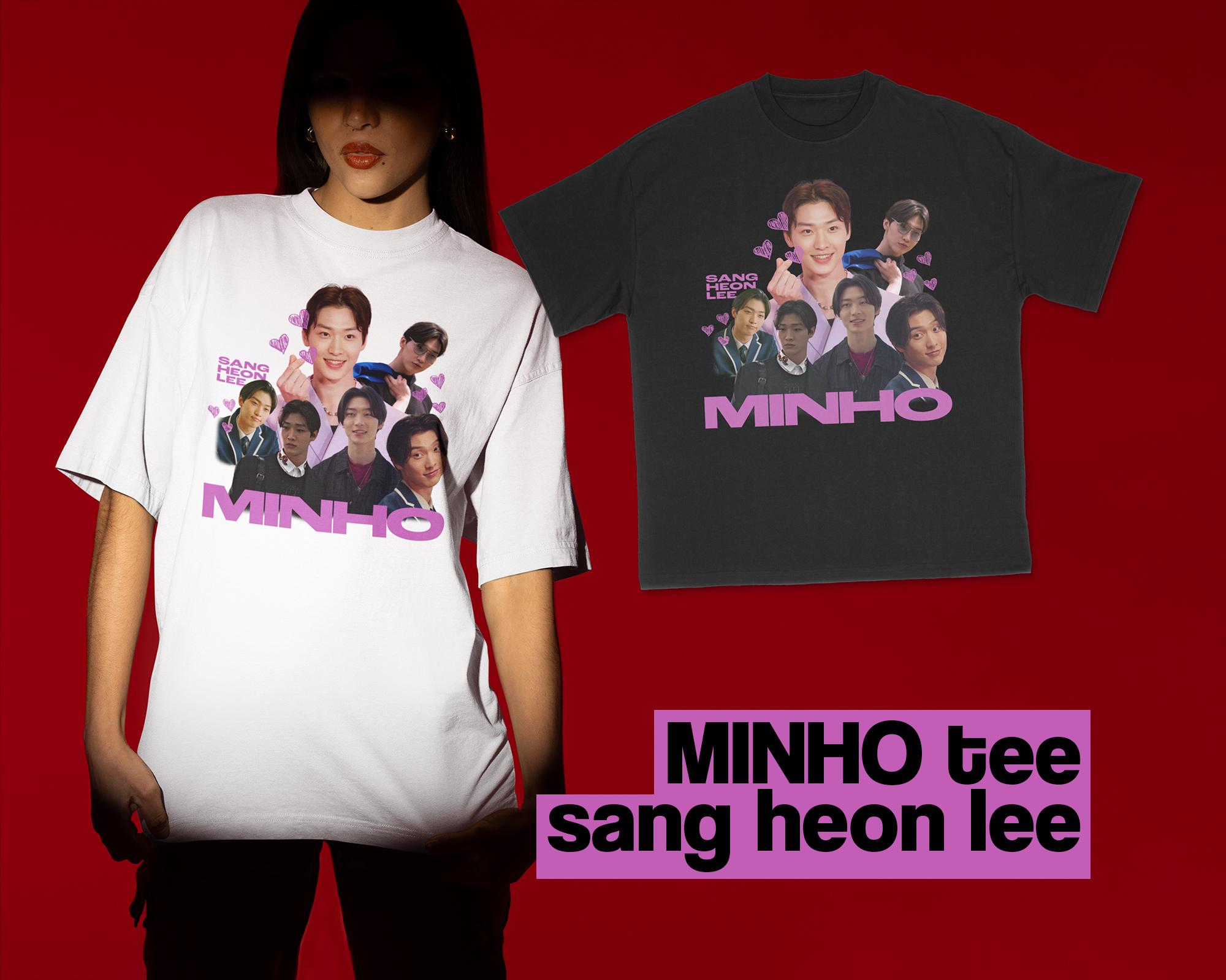 Sang Heon Lee XO Kitty Minho Collage T-shirt | K-drama Graphic Tee