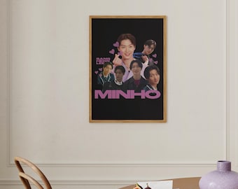 Póster digital de Sang Heon Lee XO Kitty Minho / Arte de fan de K-Drama / Arte de pared imprimible estético