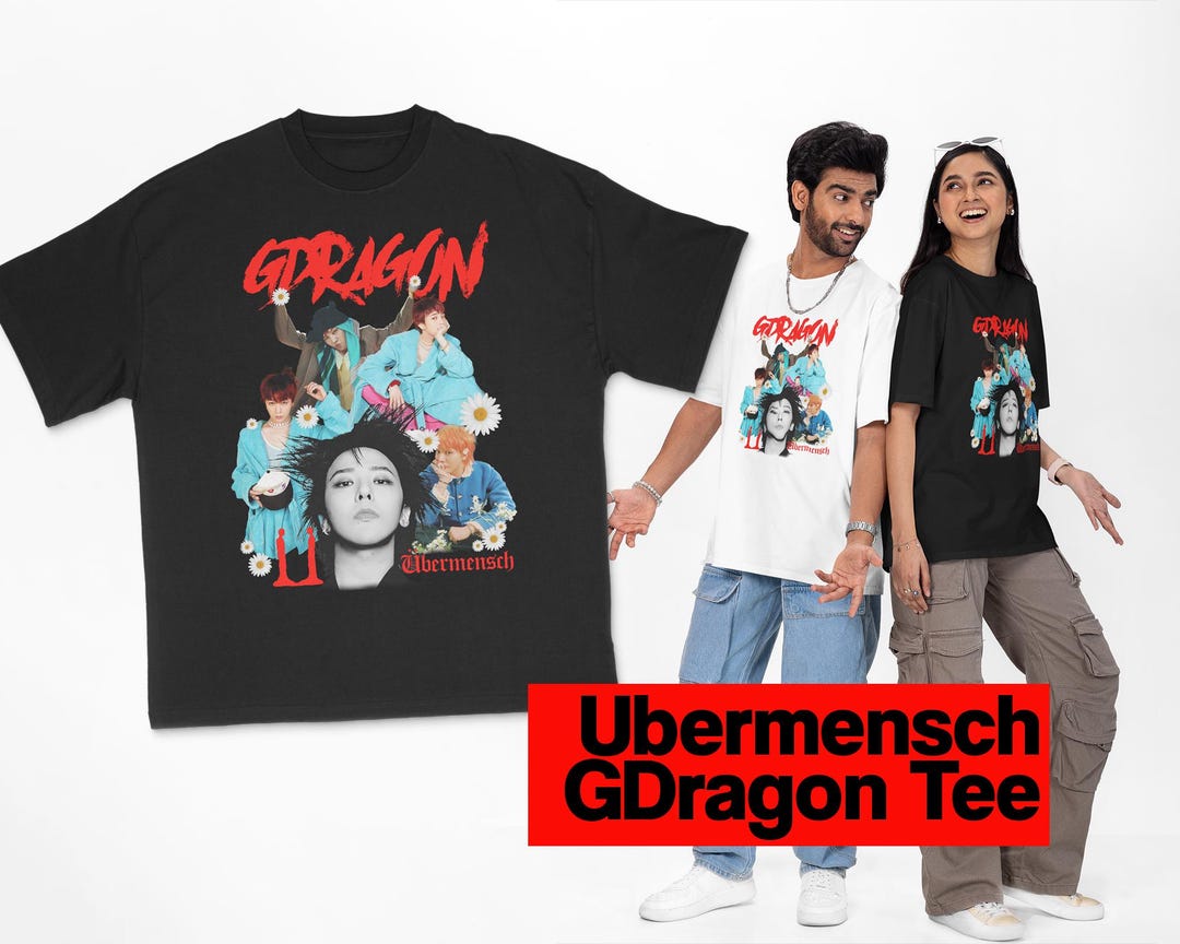アイドル VERDY x G-Dragon FAM T-SHIRT BigBang GD VERDY x G-DRAGON Ubermensch FAM VICK T-Shirt Black White