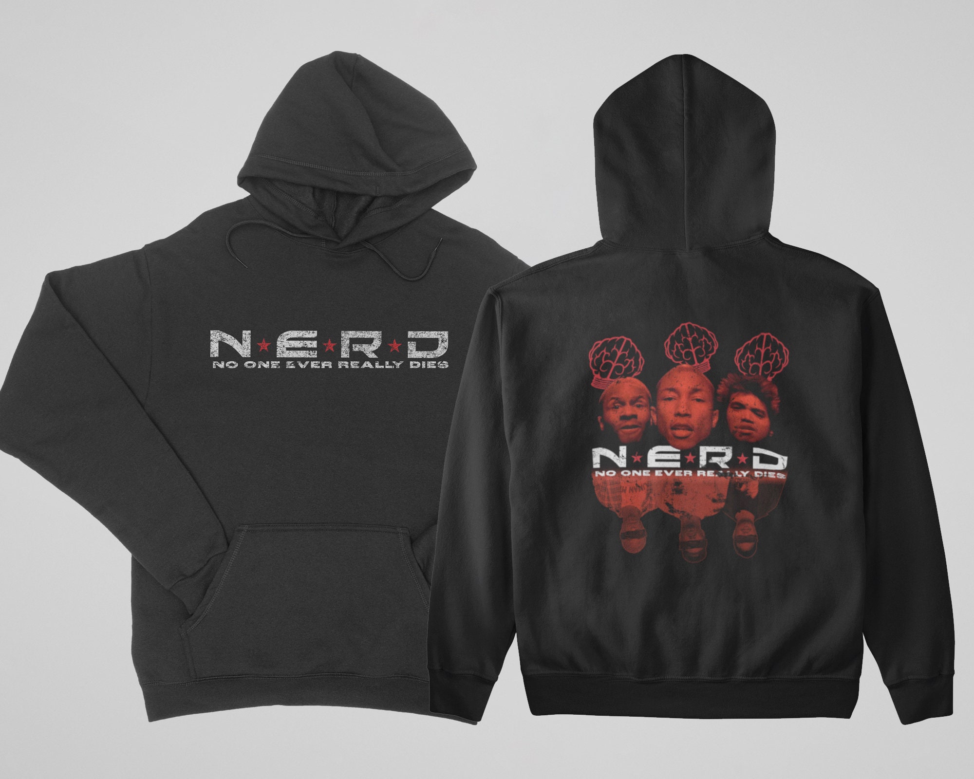 N.E.R.D Vintage Inspired Band Hoodie - Etsy