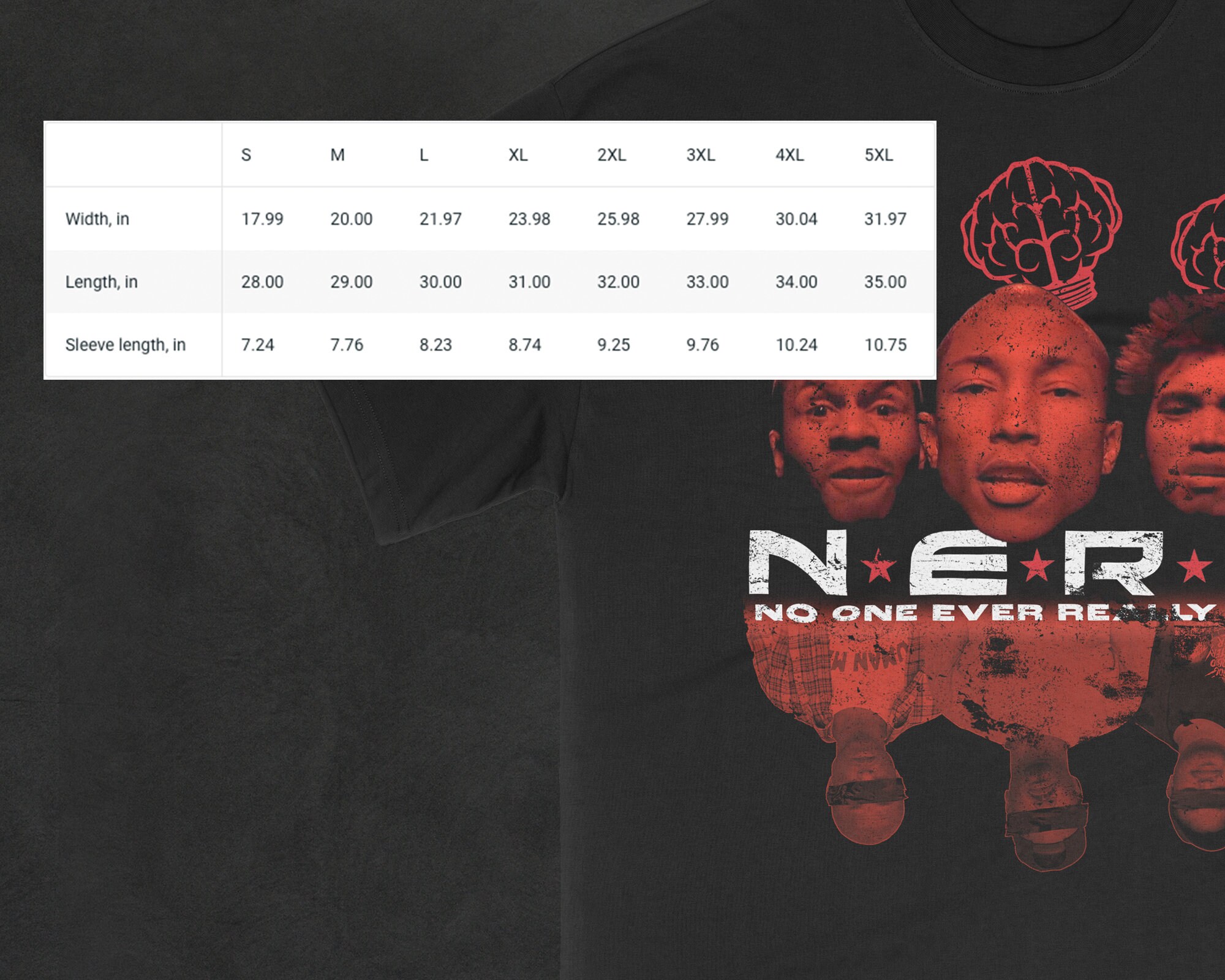 N.E.R.D ヴィンテージ風バンドTシャツ - Etsy 日本