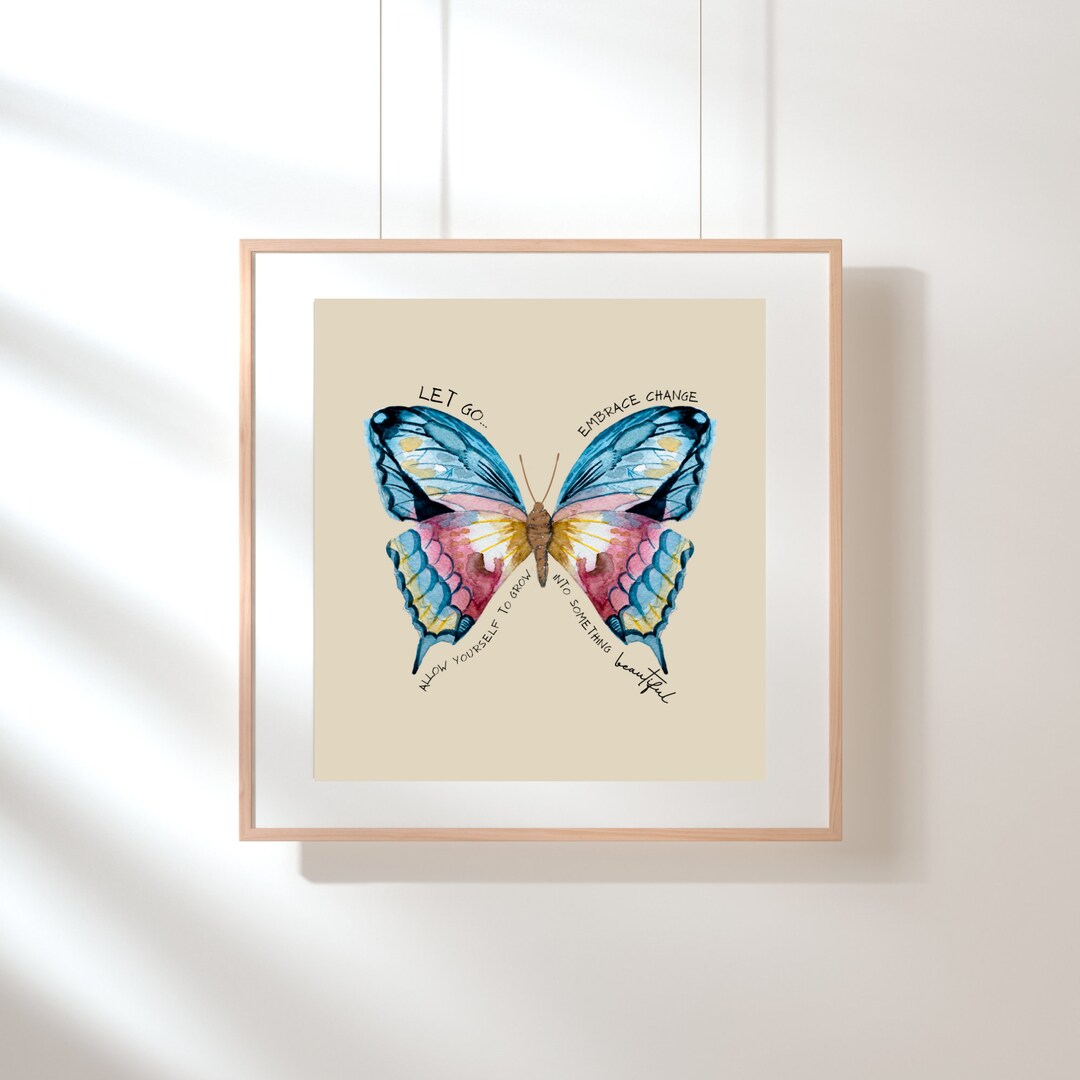 CHANGE Wall Art Motivation Affirmation Home Decor Etsy