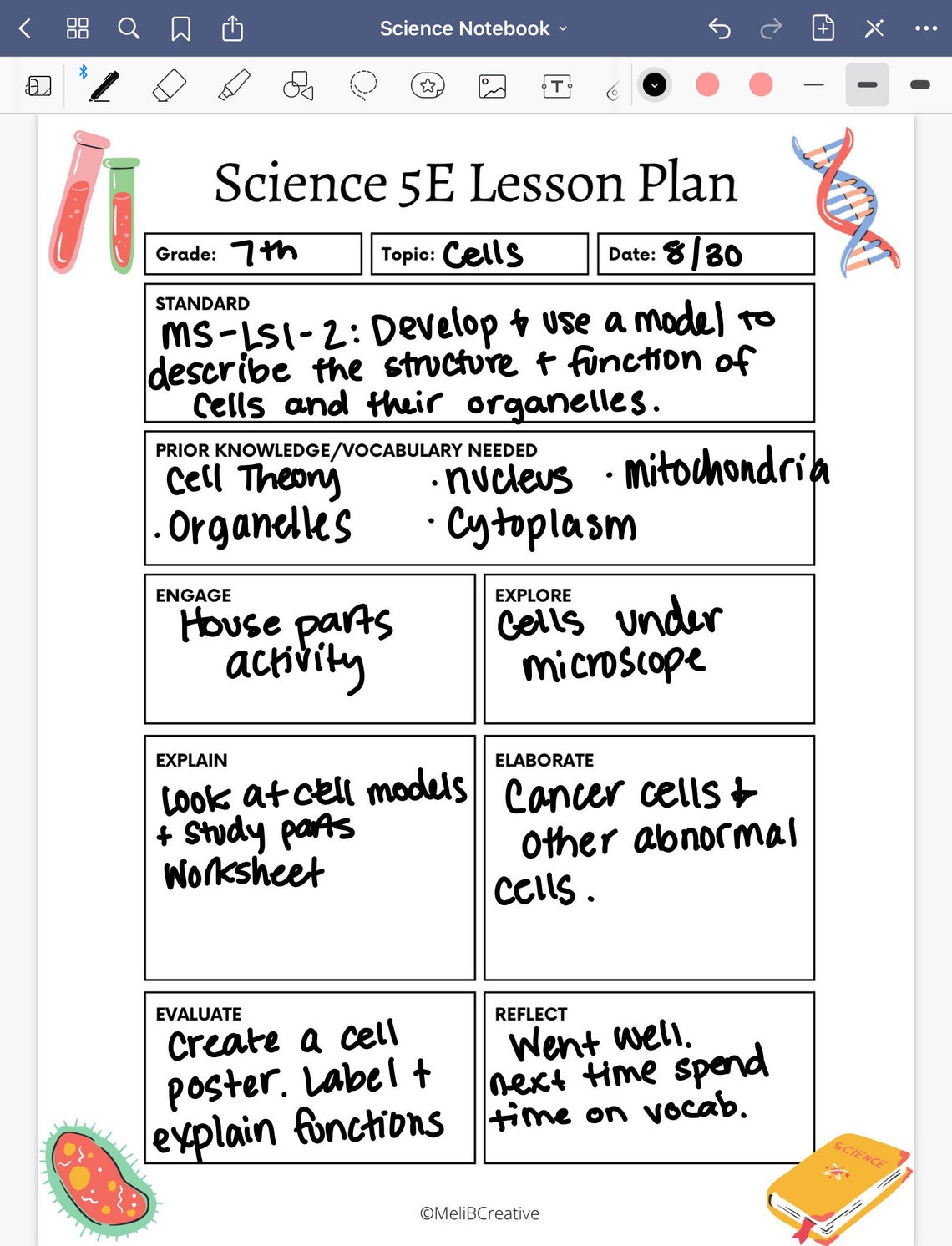 5e Lesson Plan Template