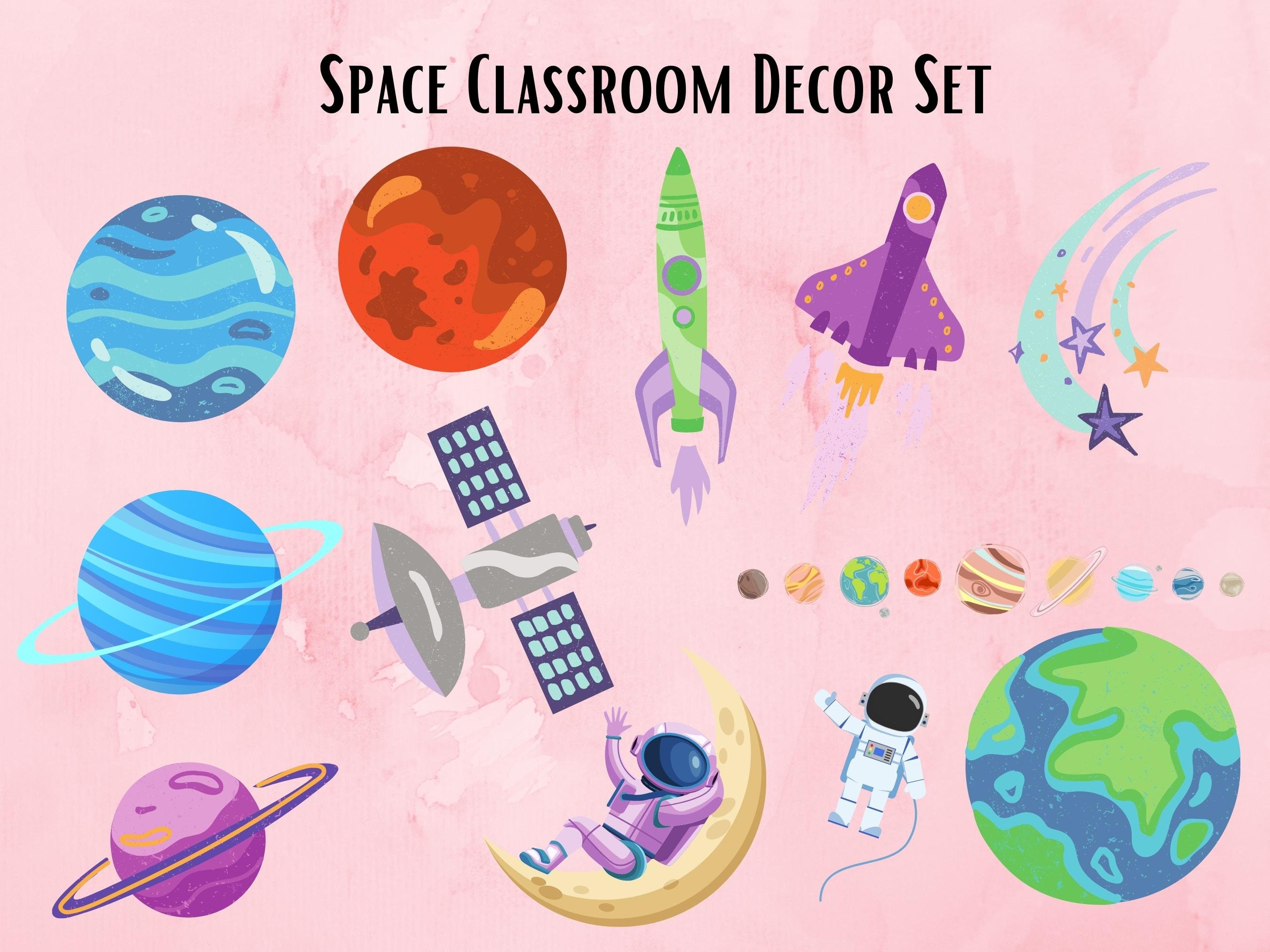 Space Science Classroom Decor Set, Science Teacher, Solar System ...
