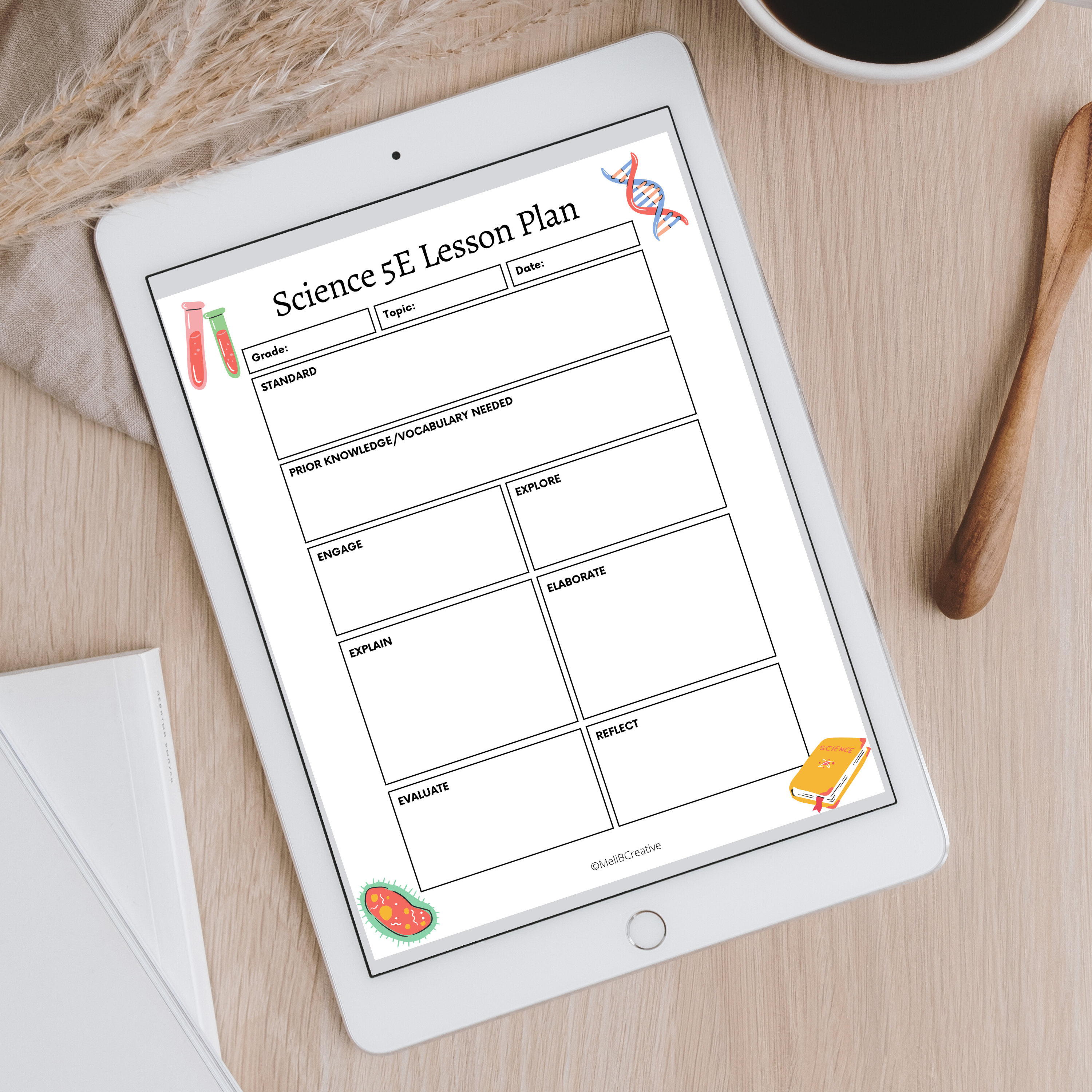Science 5E Lesson Plan Printable or Digital PDF or PNG for Goodnotes ...