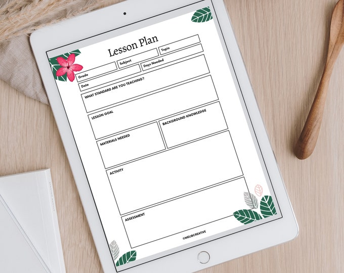 Science 5E Lesson Plan Printable or Digital PDF or PNG for Goodnotes ...