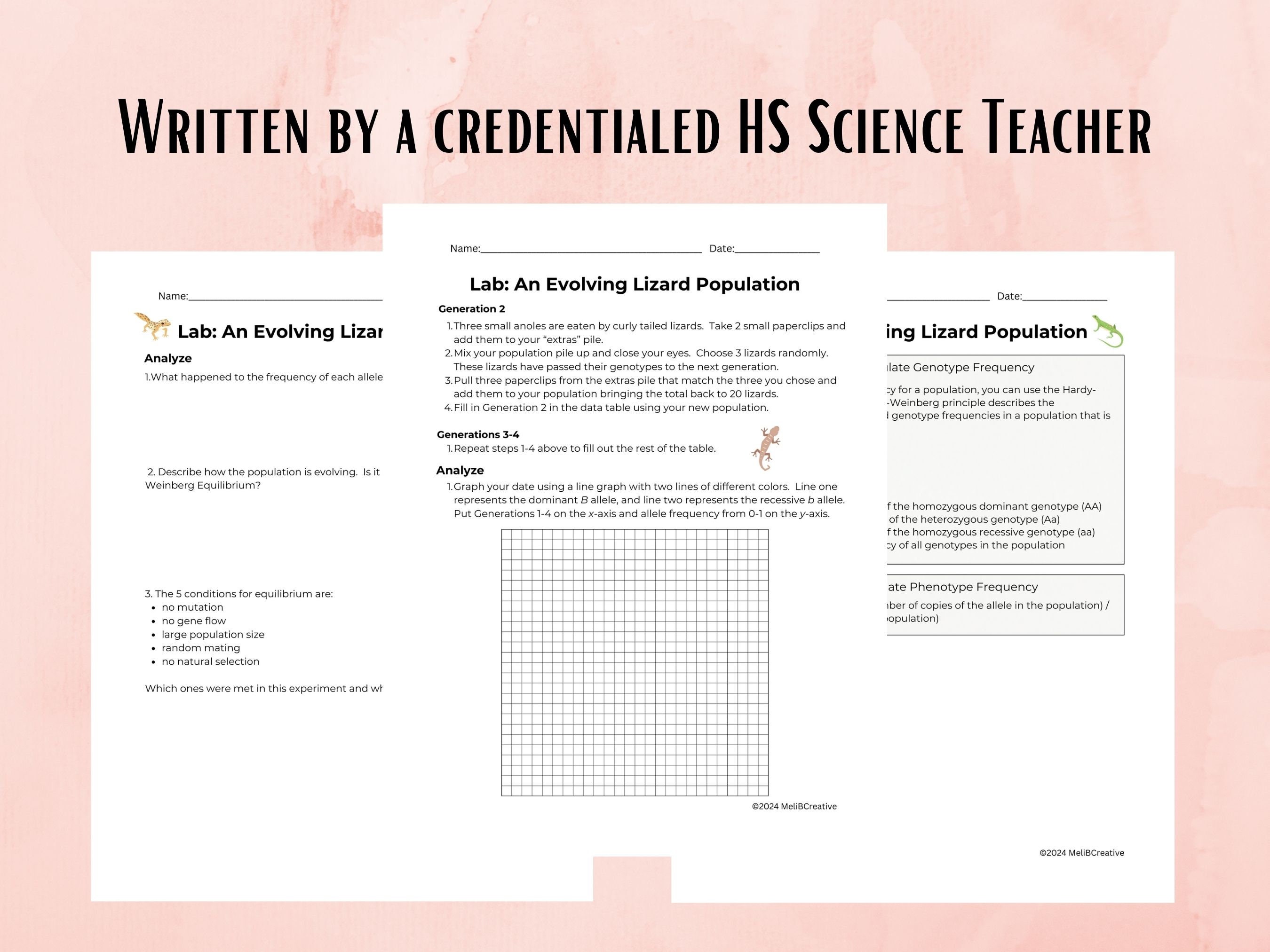 Laboratorio: frecuencia de genotipo y fenotipo, hoja de trabajo de biología  de la escuela secundaria, lección, profesores de ciencias, educación en el  hogar, - Etsy México, image size:2700x2025