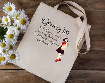 Grocery List Svg |Tote bag Svg | Shopping Tee| funny Tote Bag Svg |