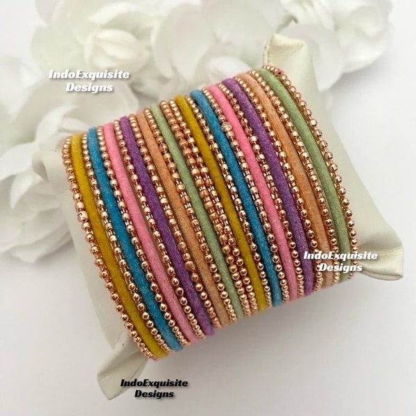 Pastel Multi color bangles set/Bangles/ Indian Wedding jewelry/ Indian Bangles