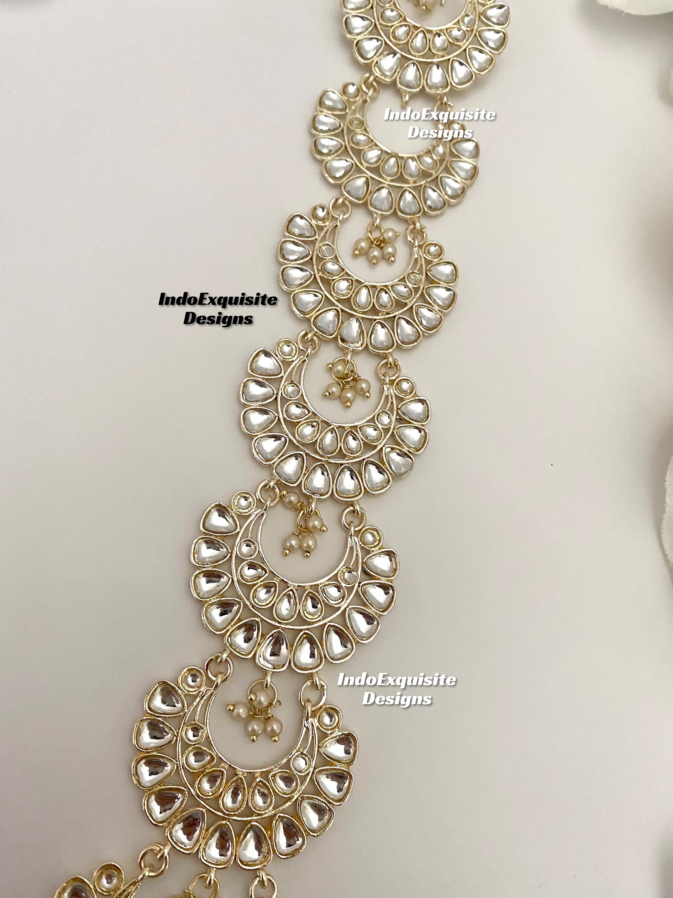 Kundan Choti/braid Jewelry /indian Bridal Choti/kundan Hair Accessories