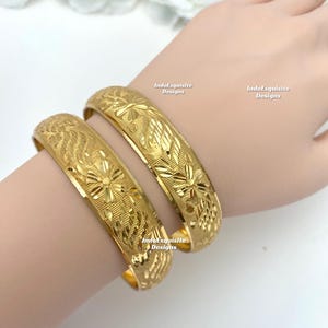 Premium quality Gold Plated bangles/Real Gold look choori/ Indian gold plated jewelry/High quality gold bangles