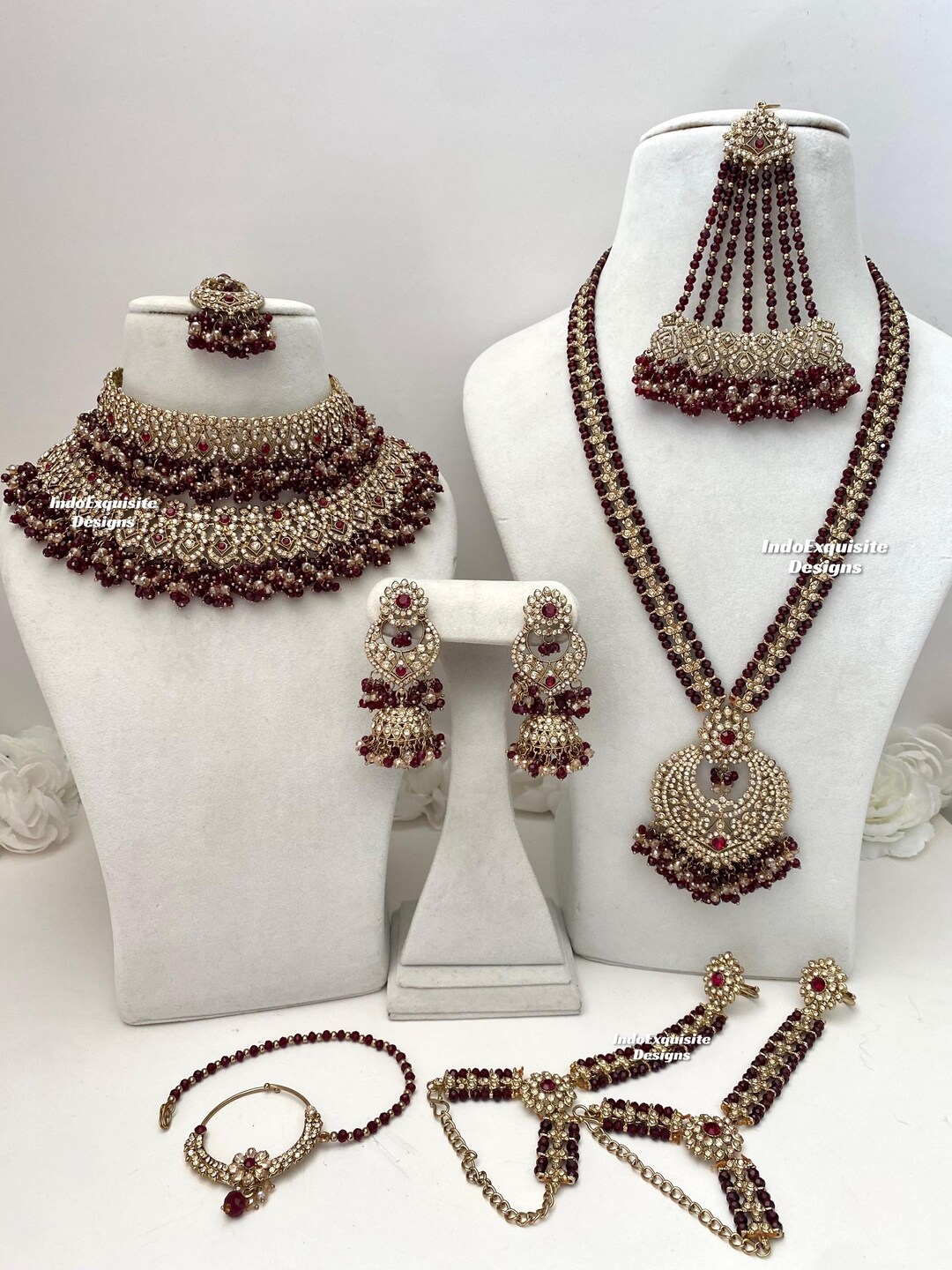 Pakistani Rings Premium Quality Pakistani Bridal Set/indian and Pakistani Bridal ...