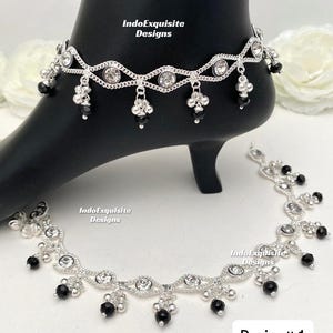 Silver plated anklets come in a pair/Payal/ Indian Payal /Jhanjra/Indian bridal payal/Real silver look  Payal/Panjeb