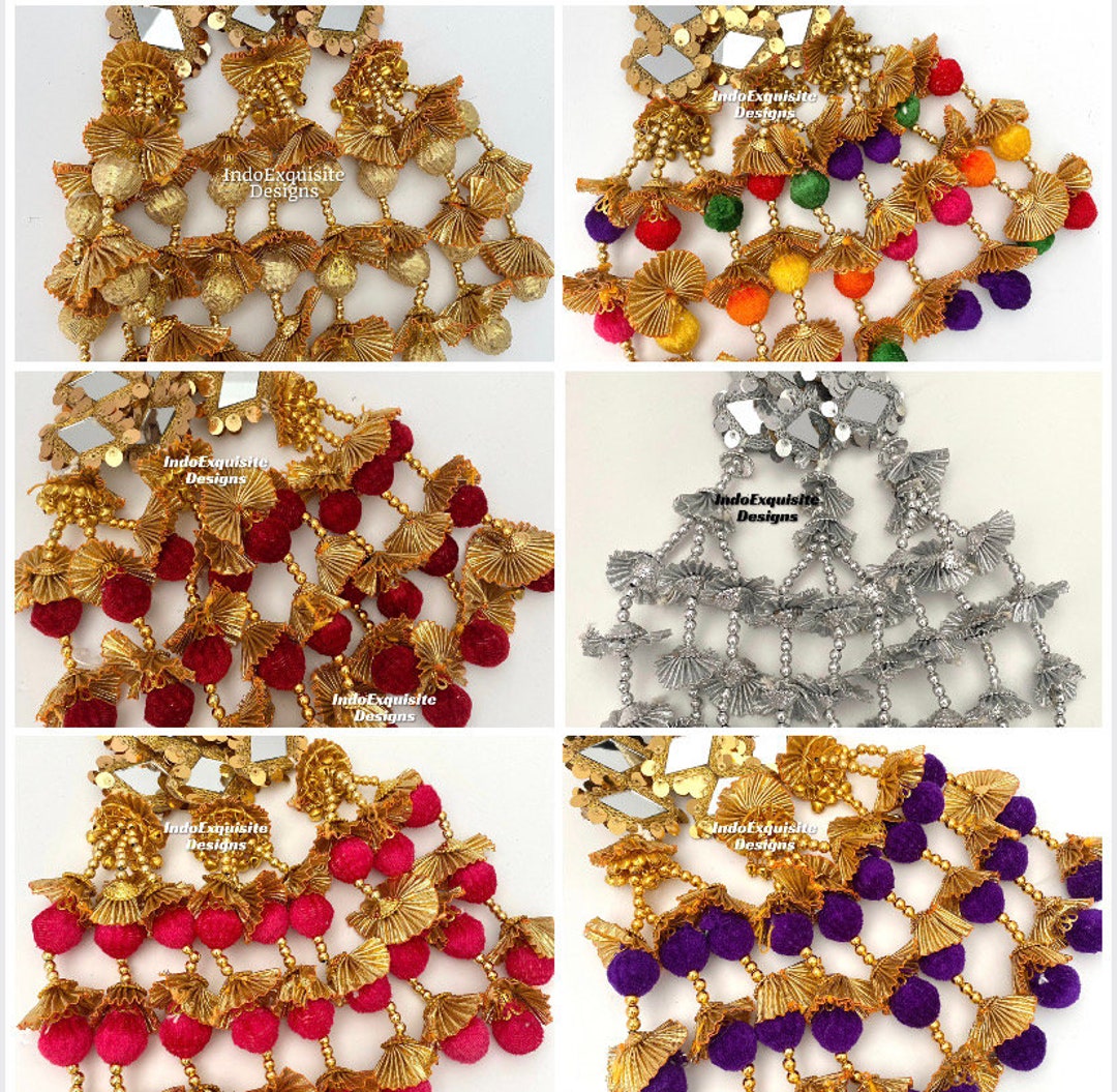 Indian/punjabi Mirror Ghungroo Paranda/jaago Parandi/punjabi Hair