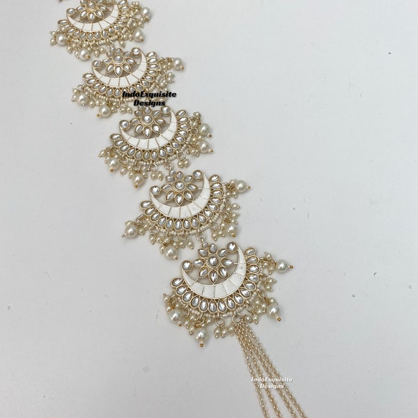 Kundan Choti/Braid choti/Indian bridal choti/Kundan hair Accessories/Indian wedding/Kundan hair accessories/Kundan braid jewelry