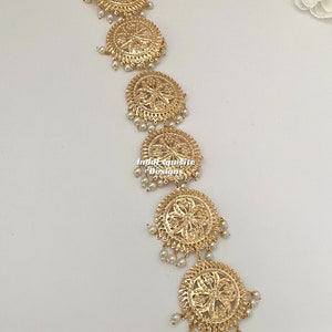 Jadau Choti/Braid jewelry/Indian bridal choti/hair Accessories/Indian wedding/Punjabi hair accessories/Traditional braid jewelry