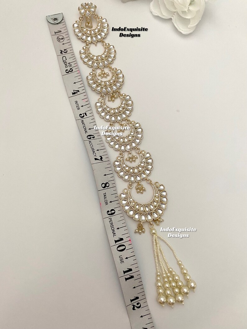 Kundan Choti/braid Jewelry /indian Bridal Choti/kundan Hair Accessories