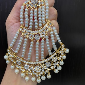 Jadau Passa Jhoomer Jhumar / head side passa / Bridal Head piece / Indian jewelry