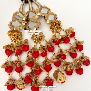 Indian/Punjabi  Mirror Ghungroo Paranda/Jaago Parandi /Traditional braid Accessories/Indian/wedding hair accessories/Punjabi hair dori