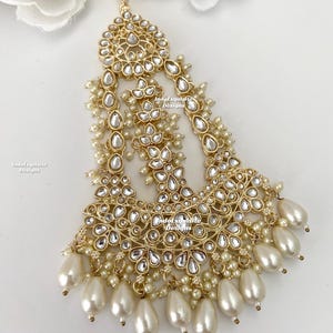 Kundan Passa Jhoomer Jhumar / head side passa / Bridal Head piece / Indian jewelry