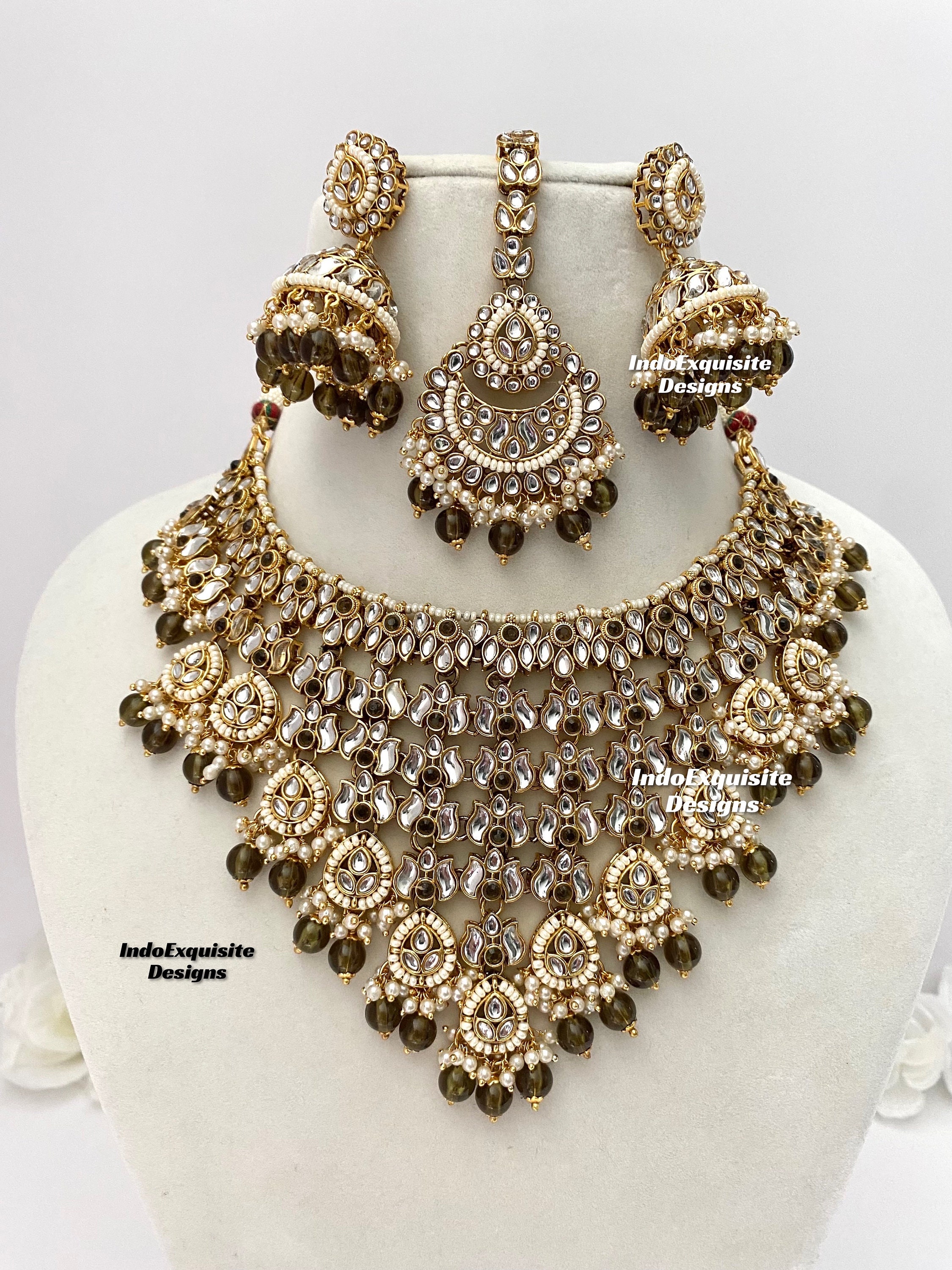 アクセサリー Indian Jewelry Premium Quality Kundan Necklace Set/ Indian Jewelry/indian Bridal
