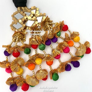 Indian/Punjabi Mirror Ghungroo Paranda/Jaago Parandi/Punjabi hair doriTraditional braid Accessories/Indian/Punjabi wedding hair accessories