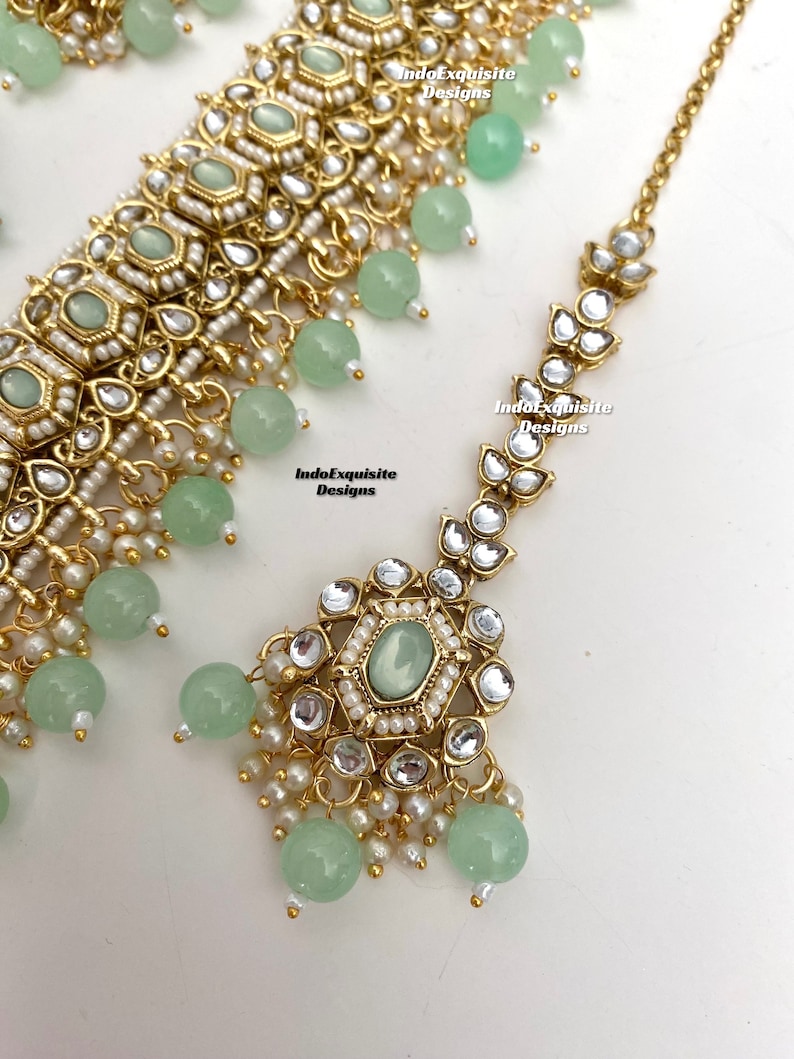 Kundan Choker Set/ Indian Jewelry/unique Kundan Choker Set