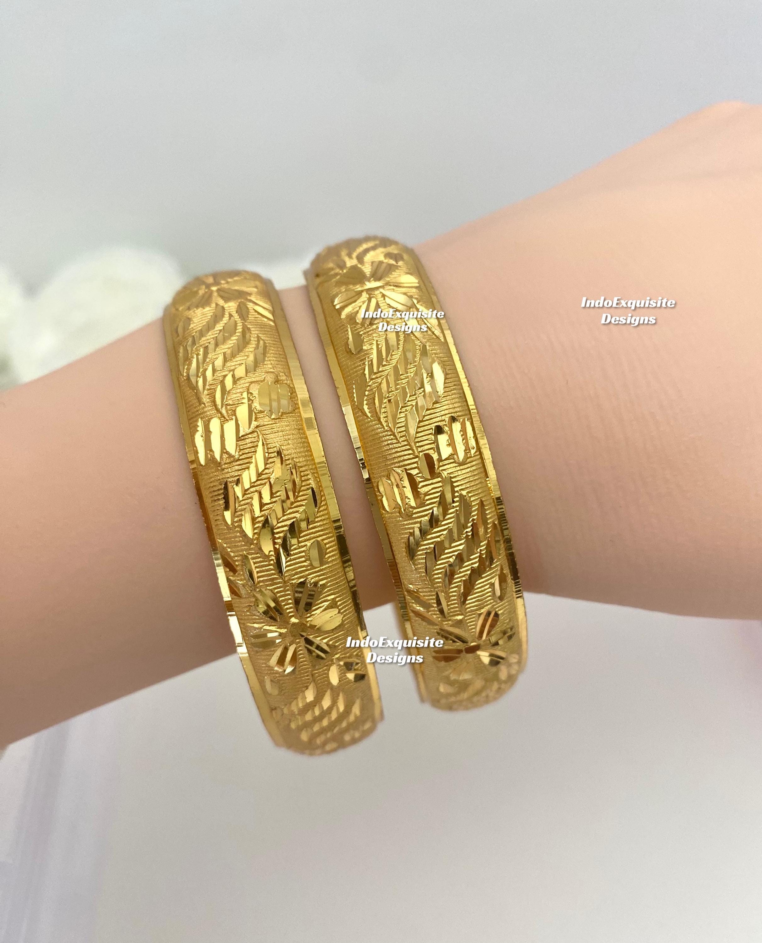 Premium Quality Gold Plated Bangles/real Gold Look Choori/ Indian