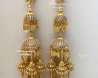 Traditional Golden Ghungroo statement heavy look Kaleere , Wedding Kalire/Bridal Kaleere