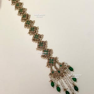 Polki Choti/Braid choti/Indian bridal choti/polki hair Accessories/Indian wedding/Polki hair accessories/polki braid jewelry