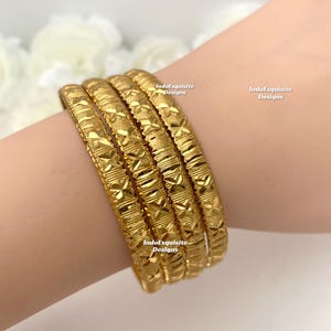 Premium quality Gold Plated bangles/Real Gold look choori/ Indian gold plated jewelry/High quality gold bangles