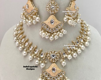 Kundan meenakari necklace/choker Set/Indian jewelry/Kundan Polki Necklace/High quality jewelry/Bollywood style necklace set