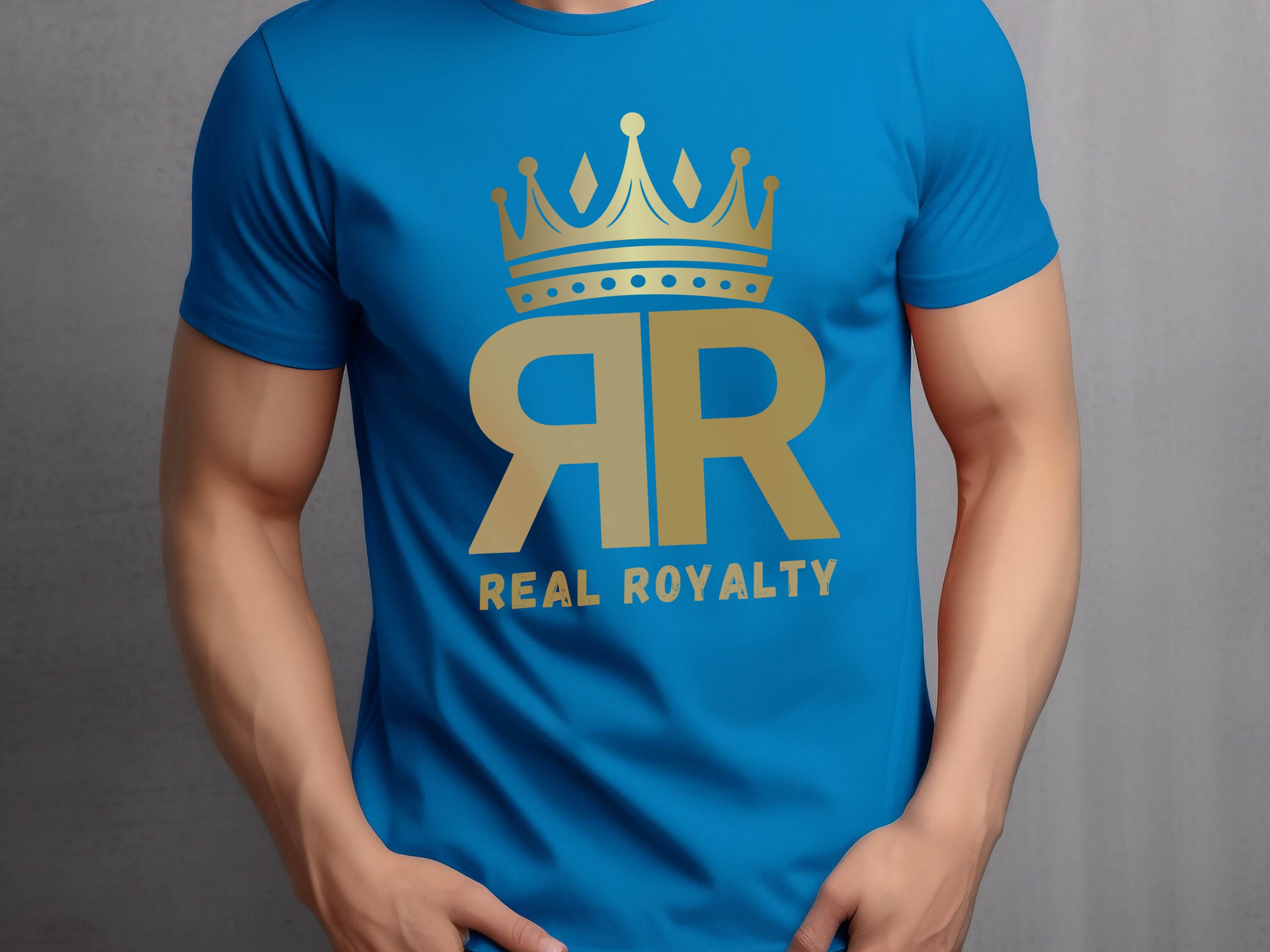 Royalty Tshirt Real Printed Tshirt Black