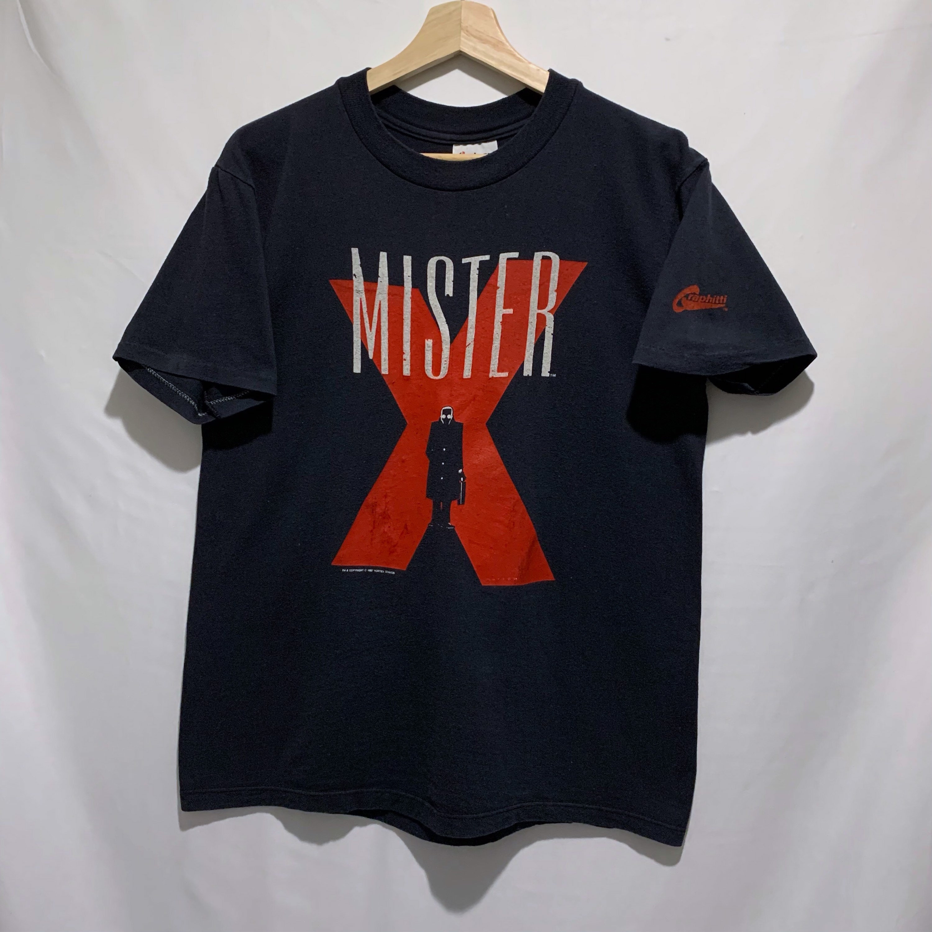 Buy Vintage 80s Mister X Vortex Comics T Shirt Size Medium Black