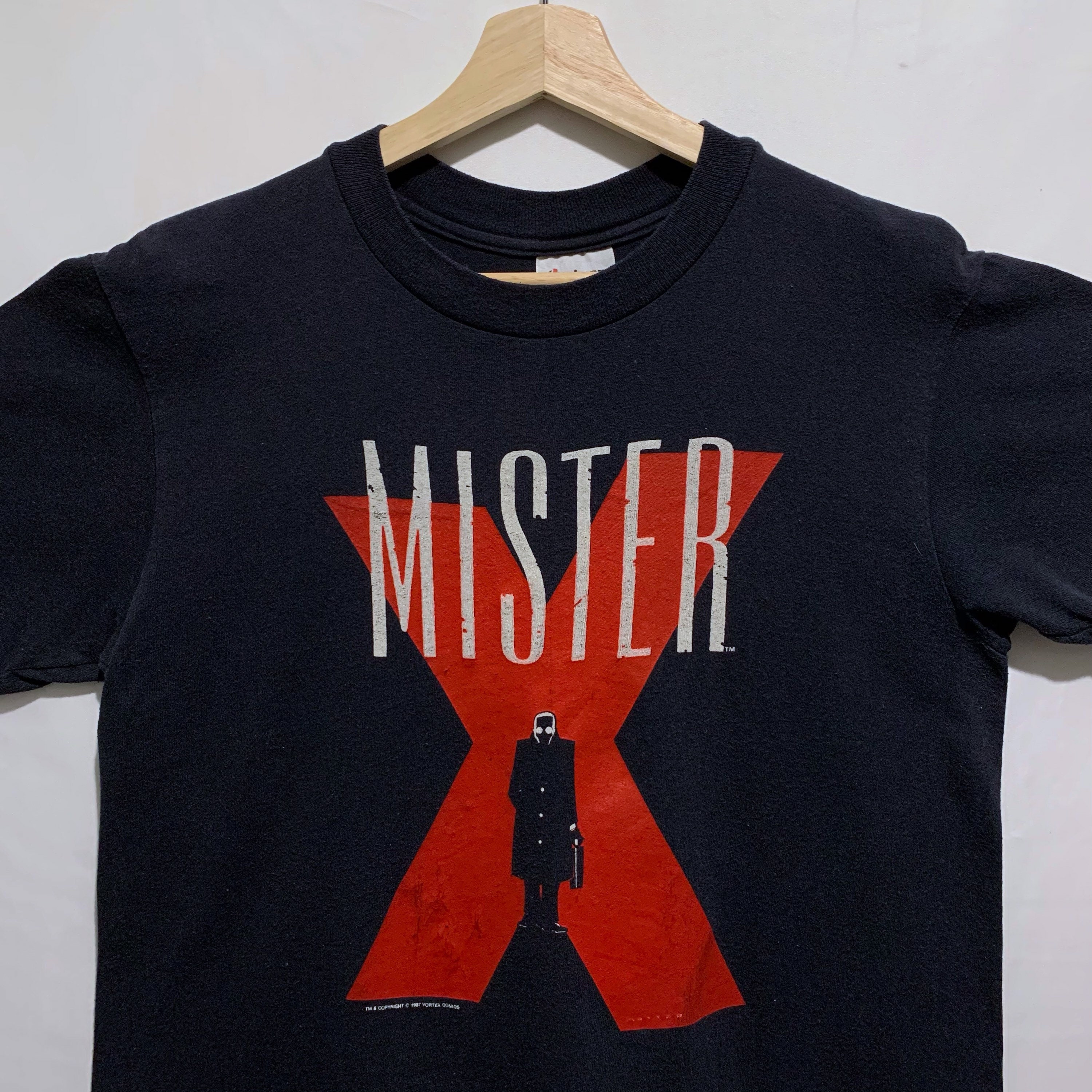Buy Vintage 80s Mister X Vortex Comics T Shirt Size Medium Black