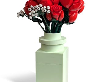 LEGO Brick Inspired Vase for Botanical Flower Bouquets - Brick, Brick, Stud