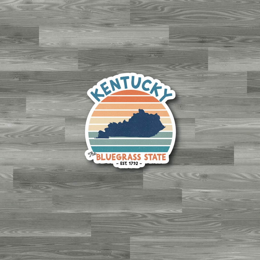 Ky's Sticker Retro Kentucky (KY) Waterproof Sticker or Magnet - Etsy