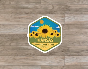 Kansas (KS) State Sticker or Magnet