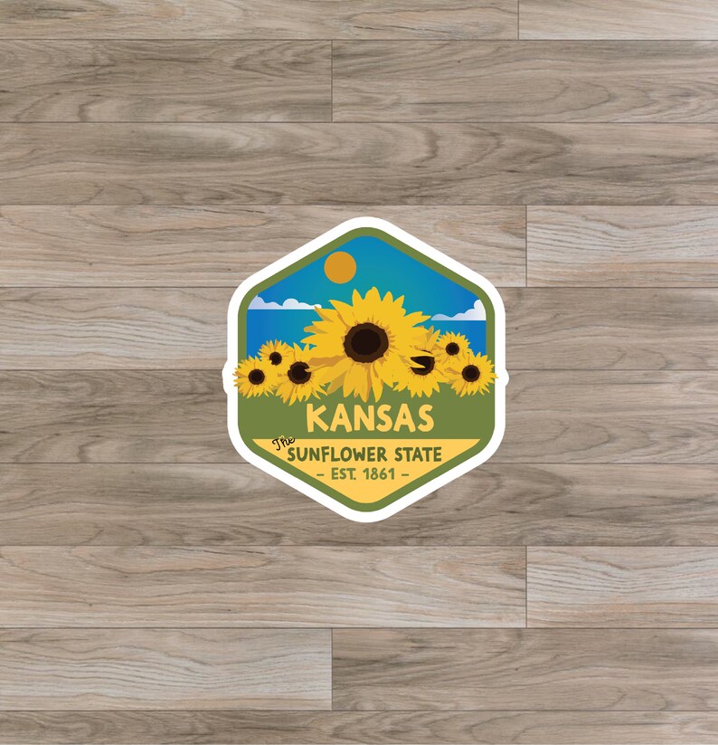 Kansas (KS) State Sticker or Magnet - Etsy