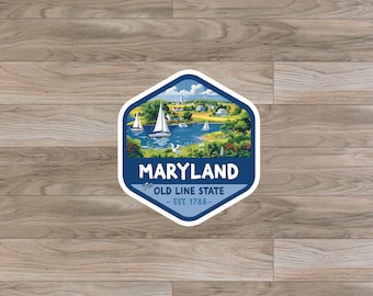 Maryland (MD) State Sticker or Magnet