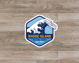 Rhode Island (RI) State Sticker or Magnet