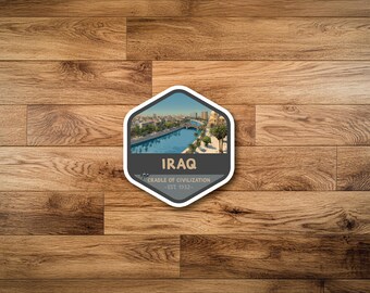 Iraq Sticker or Magnet
