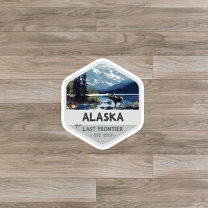 Alaska (AK) State Sticker or Magnet