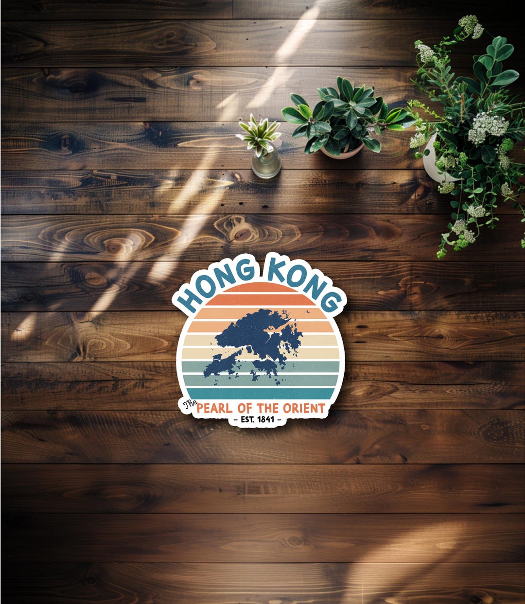 Retro Hong Kong Waterproof Sticker or Magnet - Etsy