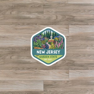 New Jersey (NJ) State Sticker or Magnet