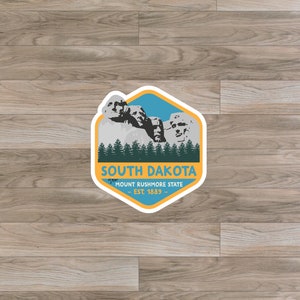South Dakota (SD)  State Sticker or Magnet