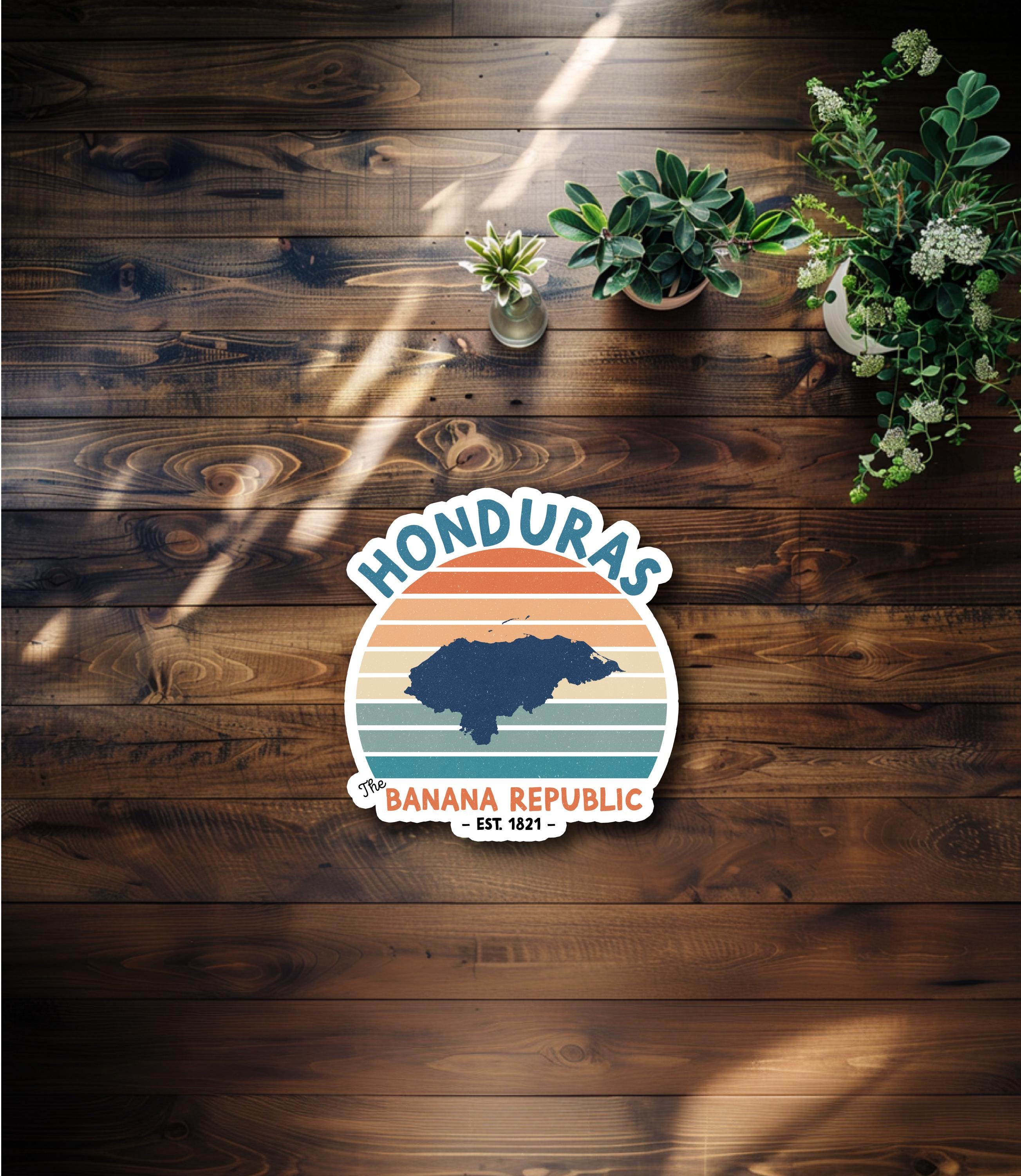 Retro Honduras Waterproof Sticker or Magnet - Etsy