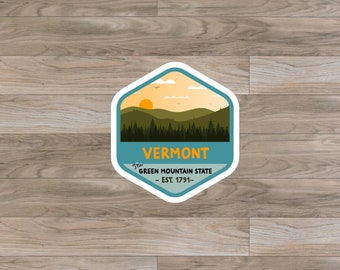 Vermont (VT) State Sticker or Magnet