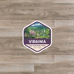 Virginia (VA) State Sticker or Magnet