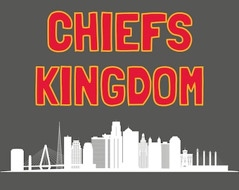 Chiefs Kingdom Jersey Short Sleeve Tee | Kansas City Skyline